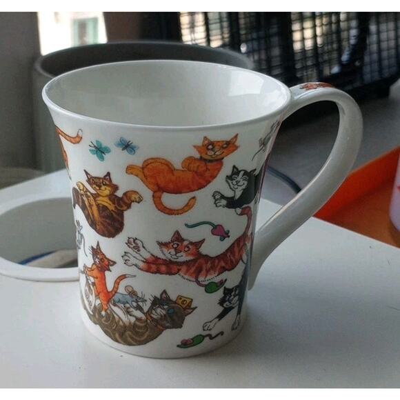 Dunoon Catastrophe Cats Galore Cherry Denman British Kitty Mug Made In England - Picture 5 of 14